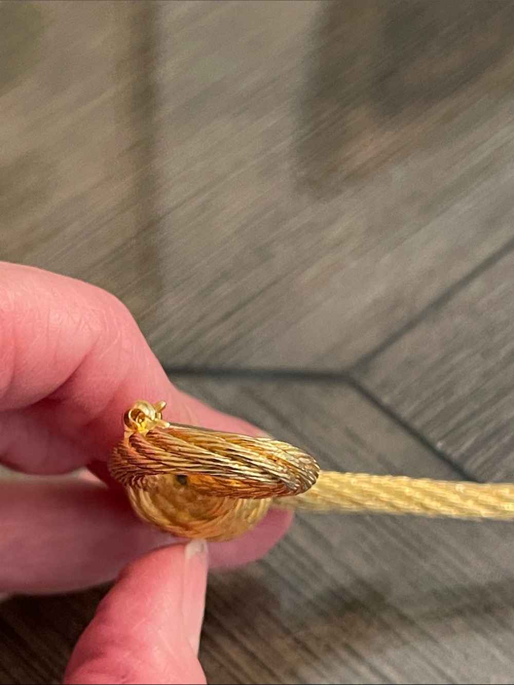 Christian Dior Vintage Knotted Rope Brooch - Gold-tone Metal - Picture 11 of 17